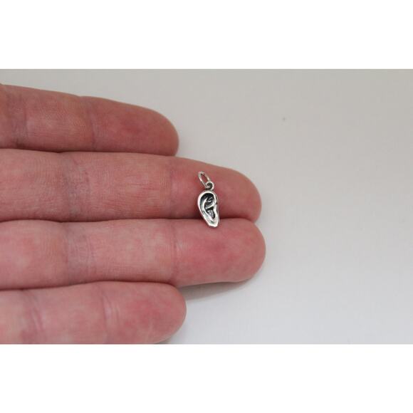 Sterling Silver Ear Charm, Sterling Silver Ear Pendant - Picture 1 of 4